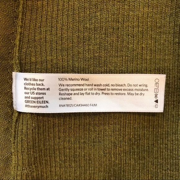 ❌SOLD Eileen Fisher | Merino Wool Draped Cardigan - Picture 5 of 5